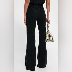 Cambio Jade Women's Black Velvet jeans